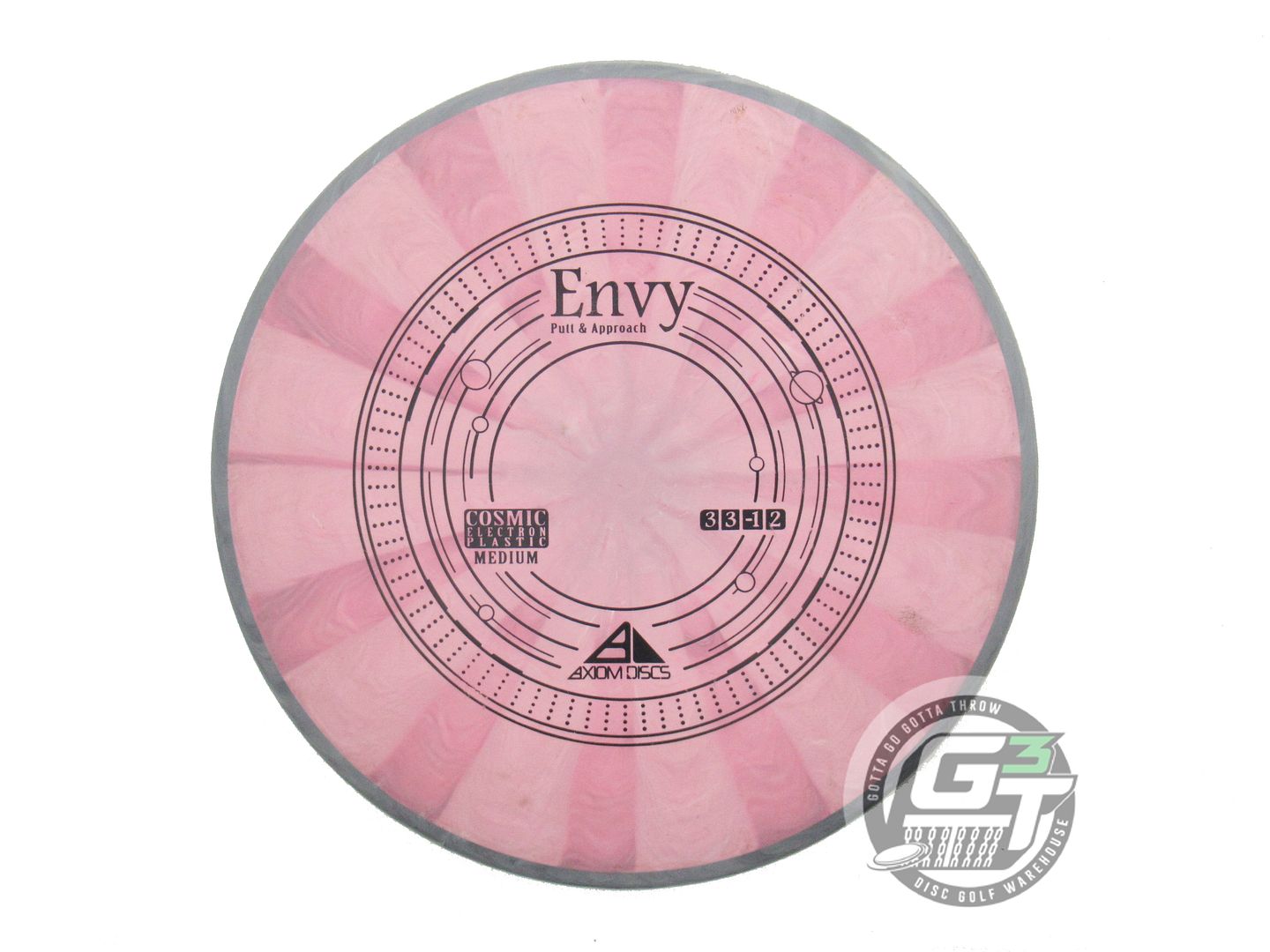 USED Axiom Discs Cosmic Electron Envy 176g Pink Gray Rim Putter Golf Disc