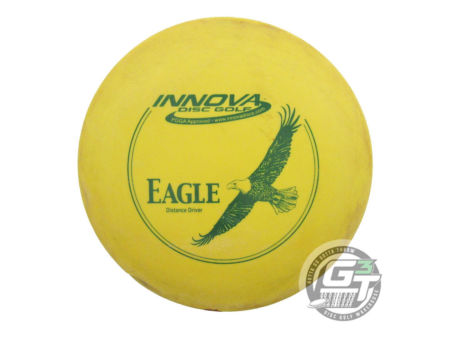 USED Innova DX Eagle 165g Yellow Green Stamp Fairway Driver Golf Disc