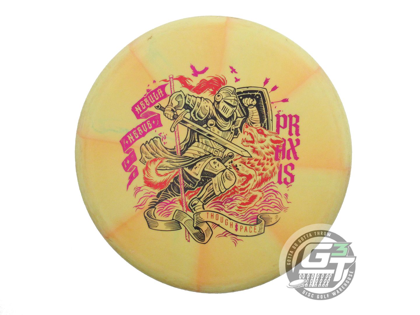 USED Thought Space Nebula Nerve Praxis 175g Yellow-Orange Putter Golf Disc