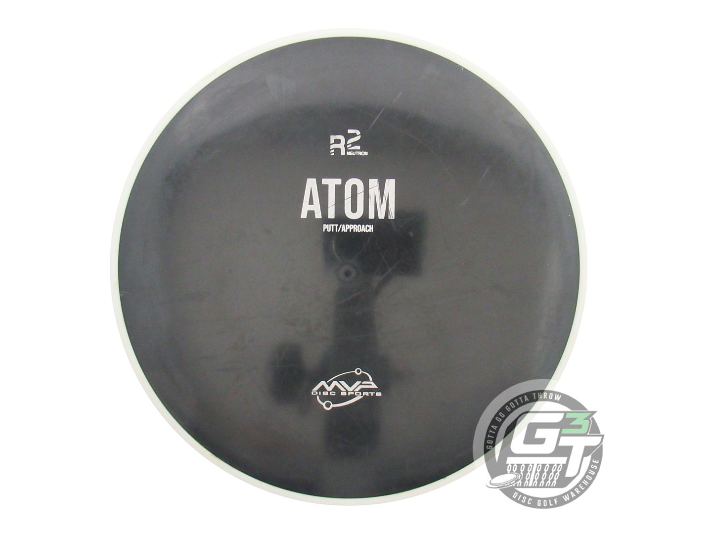 USED MVP Disc Sports R2 Neutron Atom 175g Black Putter Golf Disc