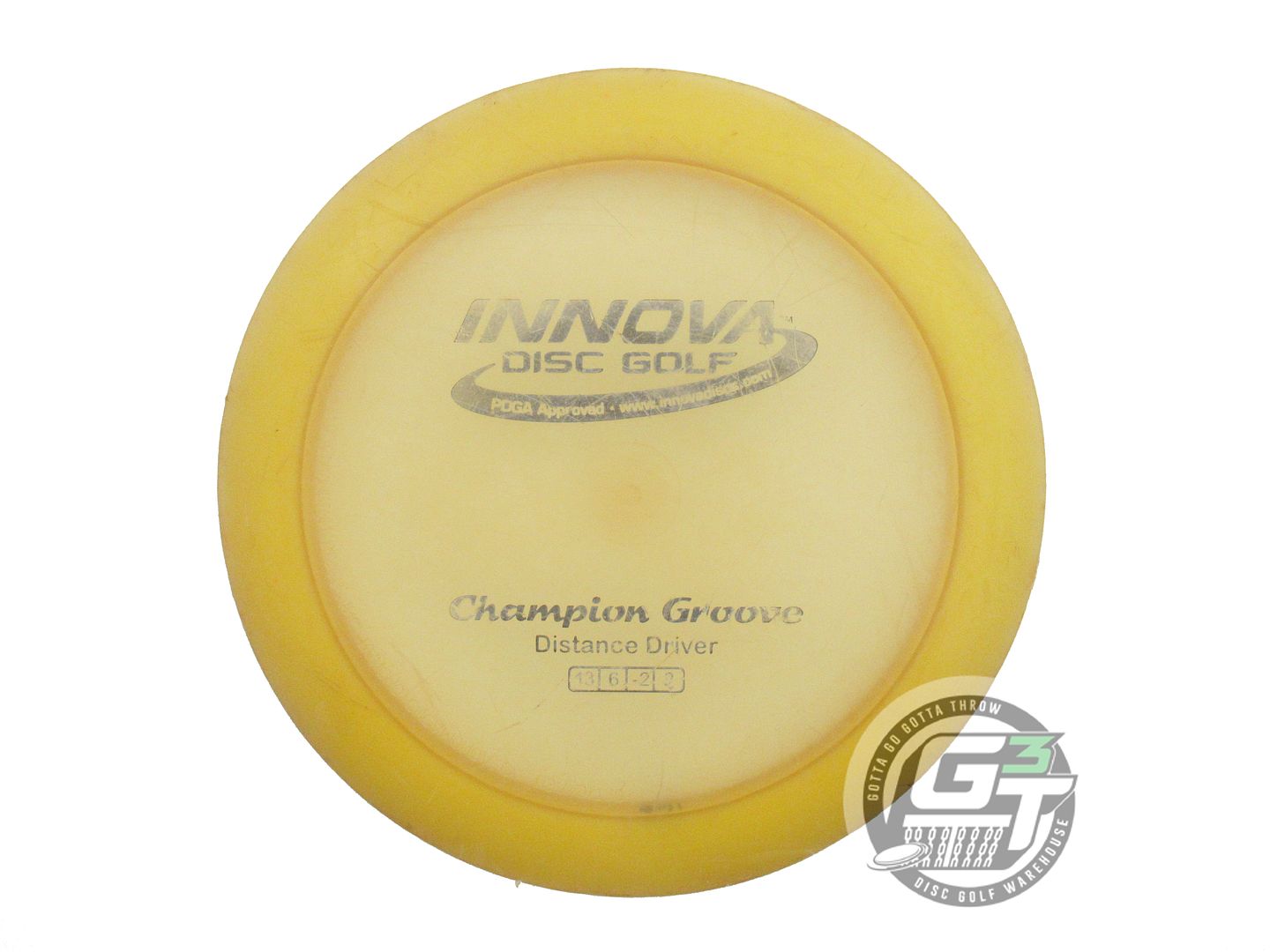 USED Innova Champion Groove 168g Yellow Blue Stamp Distance Driver Golf Disc