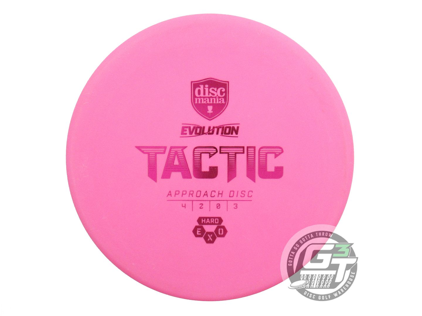 USED DiscMania EXO Hard Tactic 173g Pink Magenta Foil Putter Golf Disc