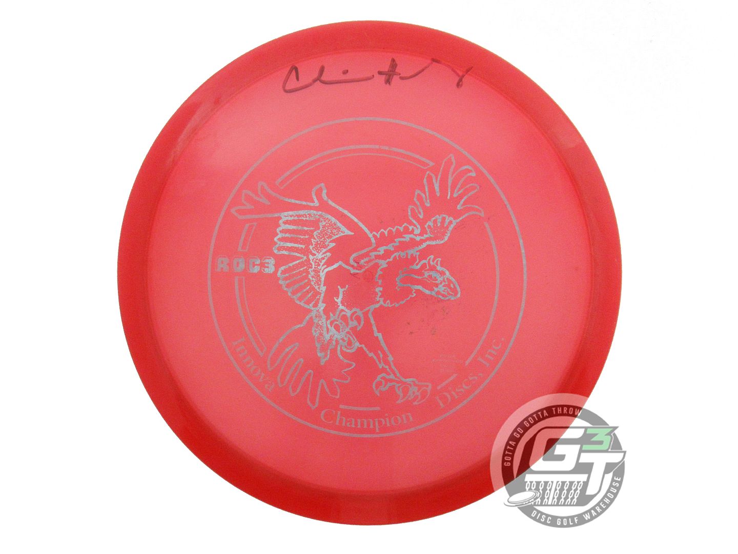 USED Innova [SE] Champion Roc3 168g Red Silver Foil Midrange Golf Disc
