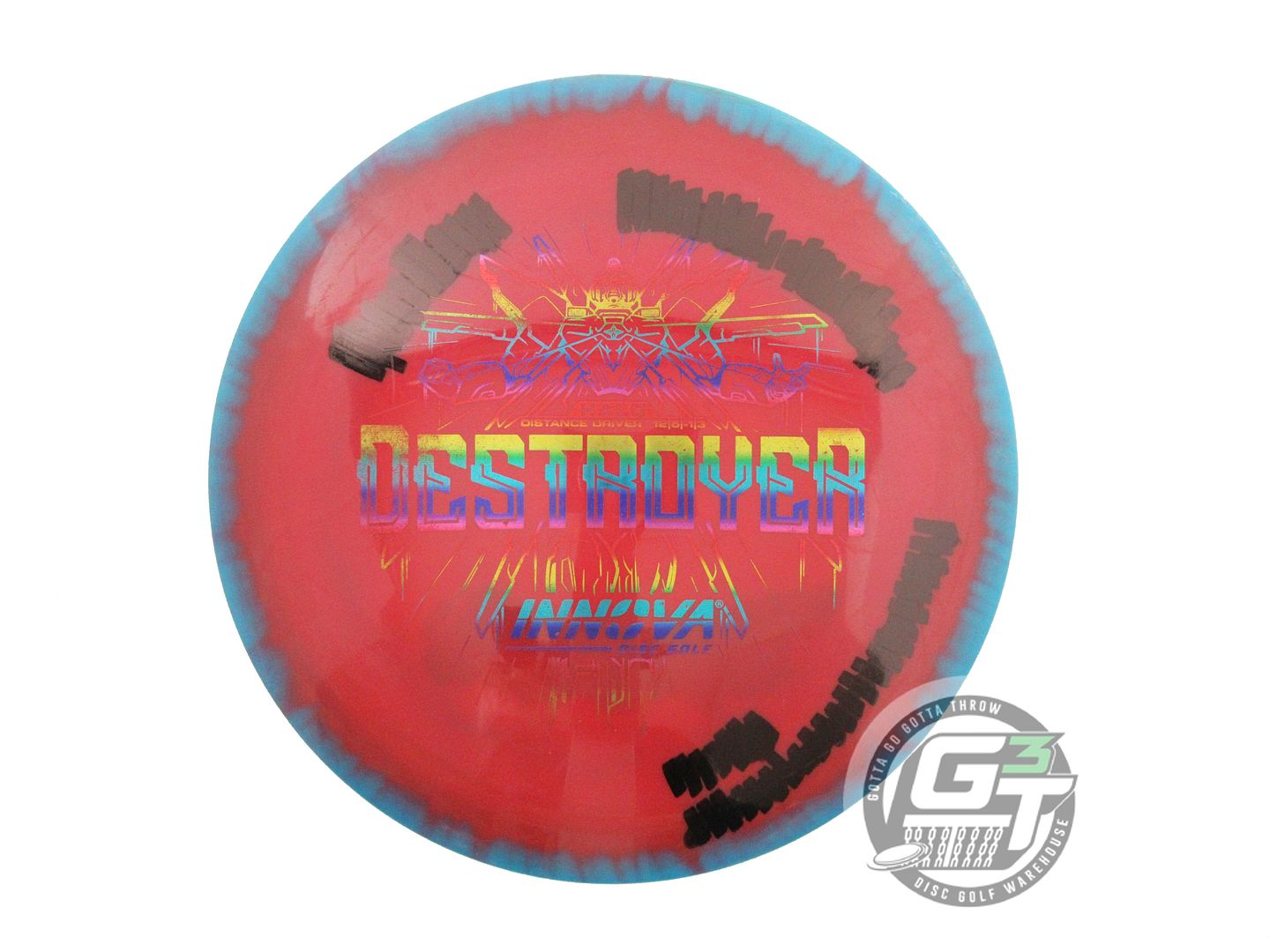 USED Innova Halo Star Destroyer 171g Teal-Red Distance Driver Golf Disc