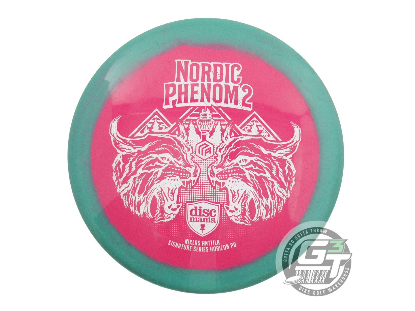 USED DiscMania NORDIC PHENOM 2 Horizon S-Line PD 170g Green-Pink Driver Disc
