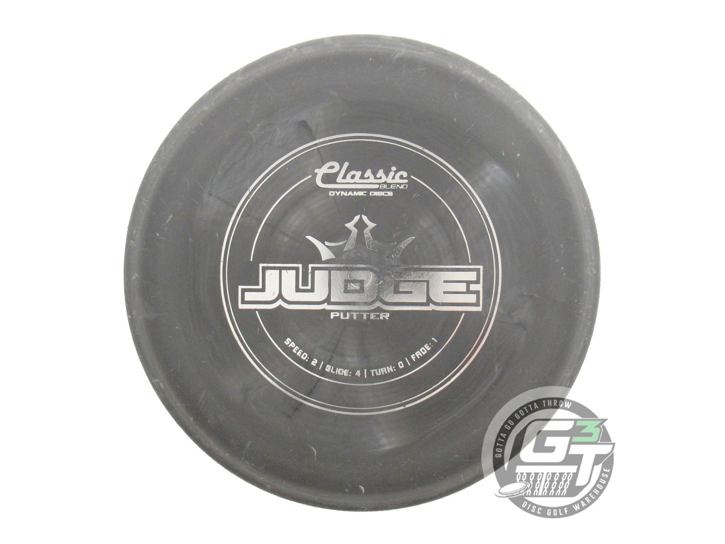 USED Dynamic Discs Classic Blend Judge 173g Gray Silver Foil Putter Golf Disc