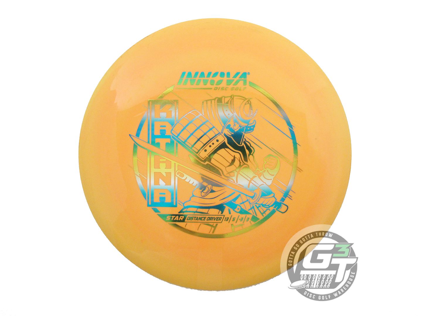 USED Innova Star Katana 175g Peach Sunrise Foil Distance Driver Golf Disc