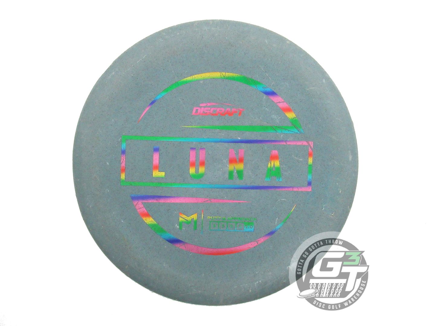 USED Discraft [McBETH] Jawbreaker Luna 173g Blue Rainbow Foil Putter Golf Disc