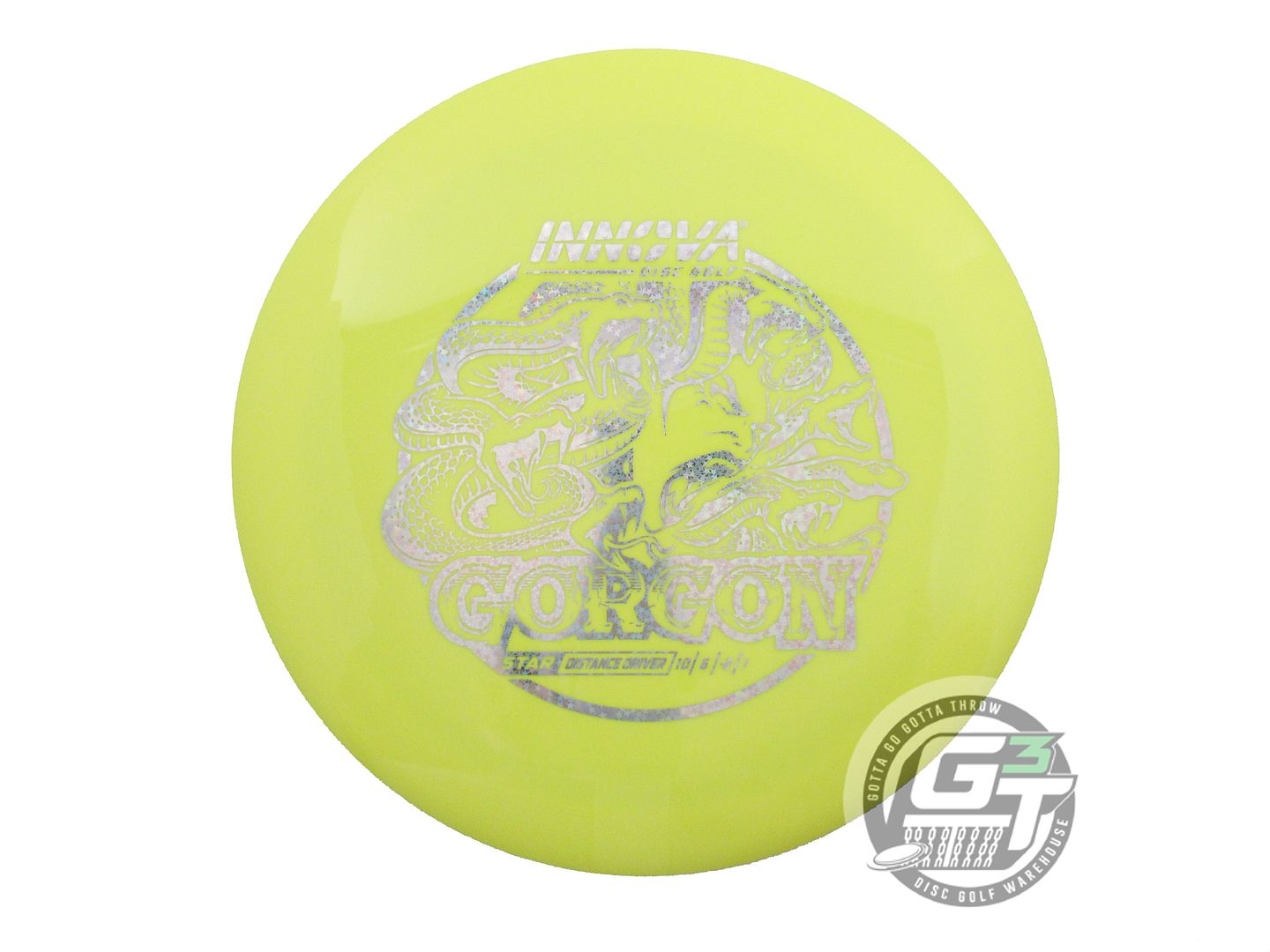 NOS Innova Star Gorgon 172g Yellow Holo Star Foil Distance Driver Golf Disc
