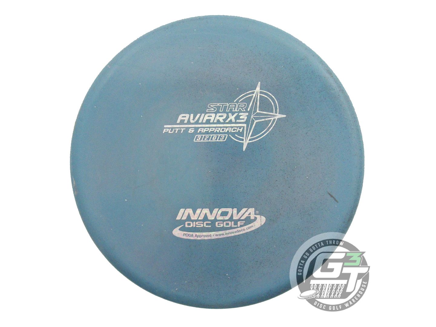 USED Innova Star AviarX3 174g Blue Silver Prism Foil Putter Golf Disc