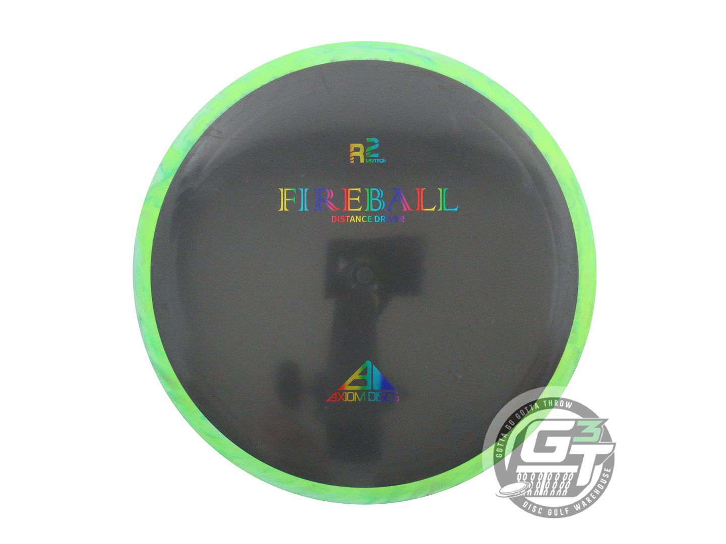 USED Axiom Discs R2 Neutron Fireball 169g Gray Lime Rim Distance Driver Disc