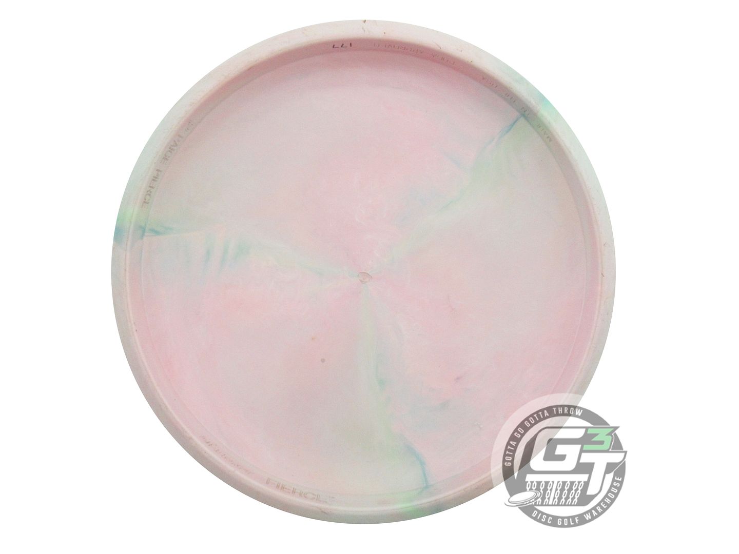 USED Discraft X-OUT [PIERCE] Swirl ESP Fierce 177g Lt. Pink-Lime Putter Disc