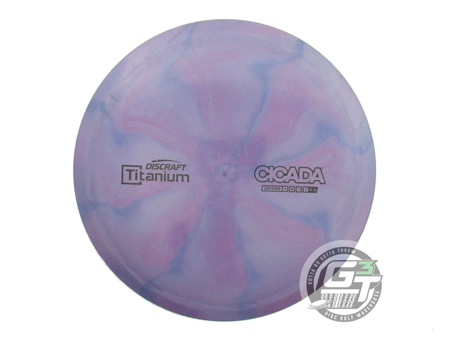 USED Discraft Titanium Cicada 174g Purple-Blue Fairway Driver Golf Disc
