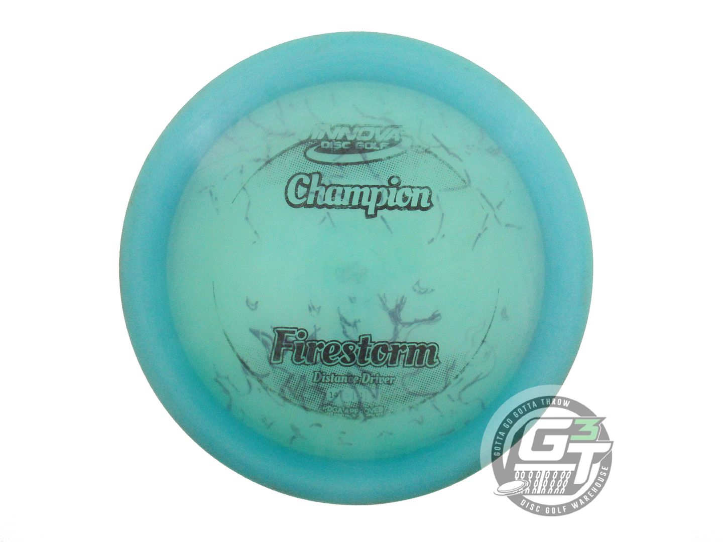USED Innova Champion Firestorm 175g Teal Black Stamp Distance Driver Golf Disc