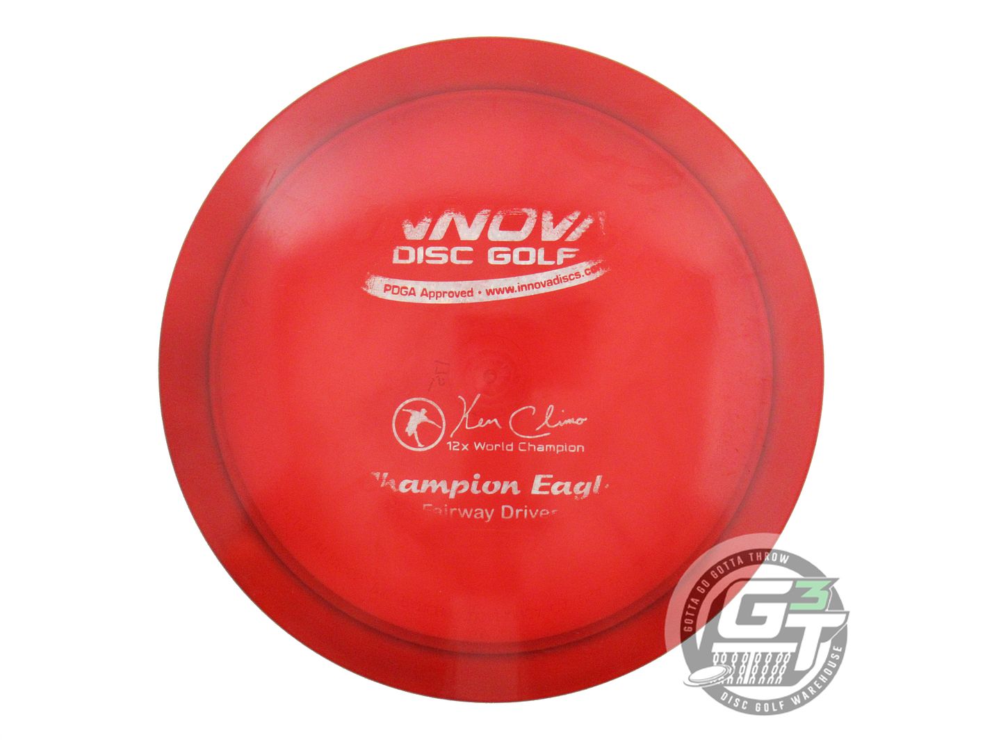 USED Innova Champion Eagle 174g Red Silver Shatter Foil Fairway Driver Golf Disc