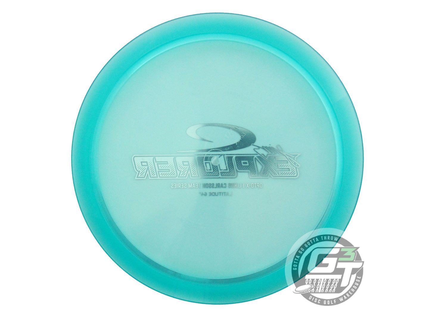 NOS Latitude 64 [CARLSSON] Opto-X Explorer 174g Teal Purple Foil Driver Disc