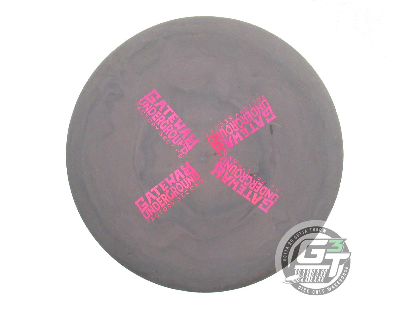 USED Gateway X-OUT Lunar Super Stupid Soft Wizard 172g Gray Putter Golf Disc