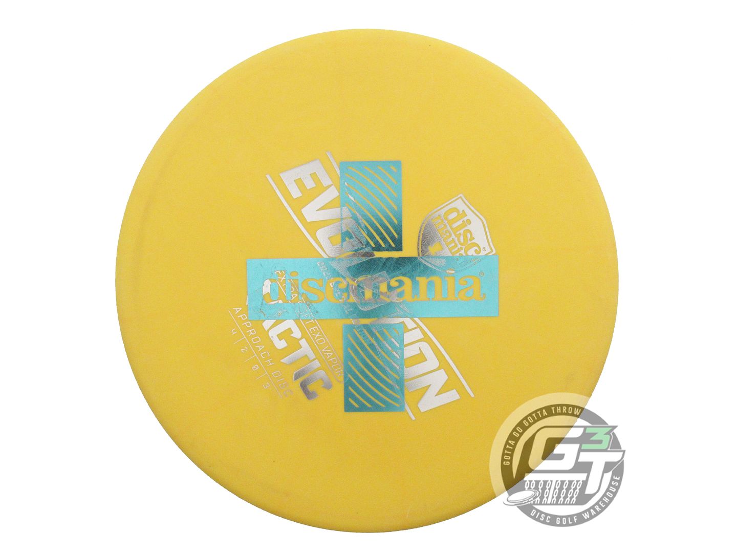 USED DiscMania X-OUT EXO Extra Soft Tactic 174g Yellow Putter Golf Disc