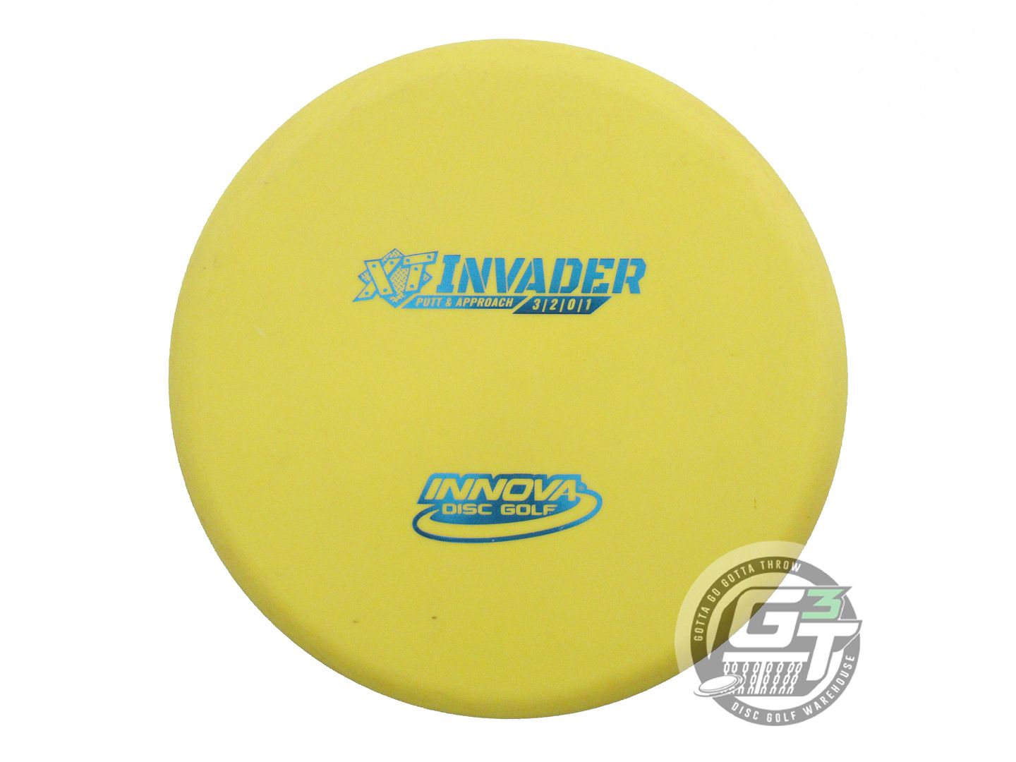 USED Innova XT Invader 175g Yellow Blue Foil Putter Golf Disc