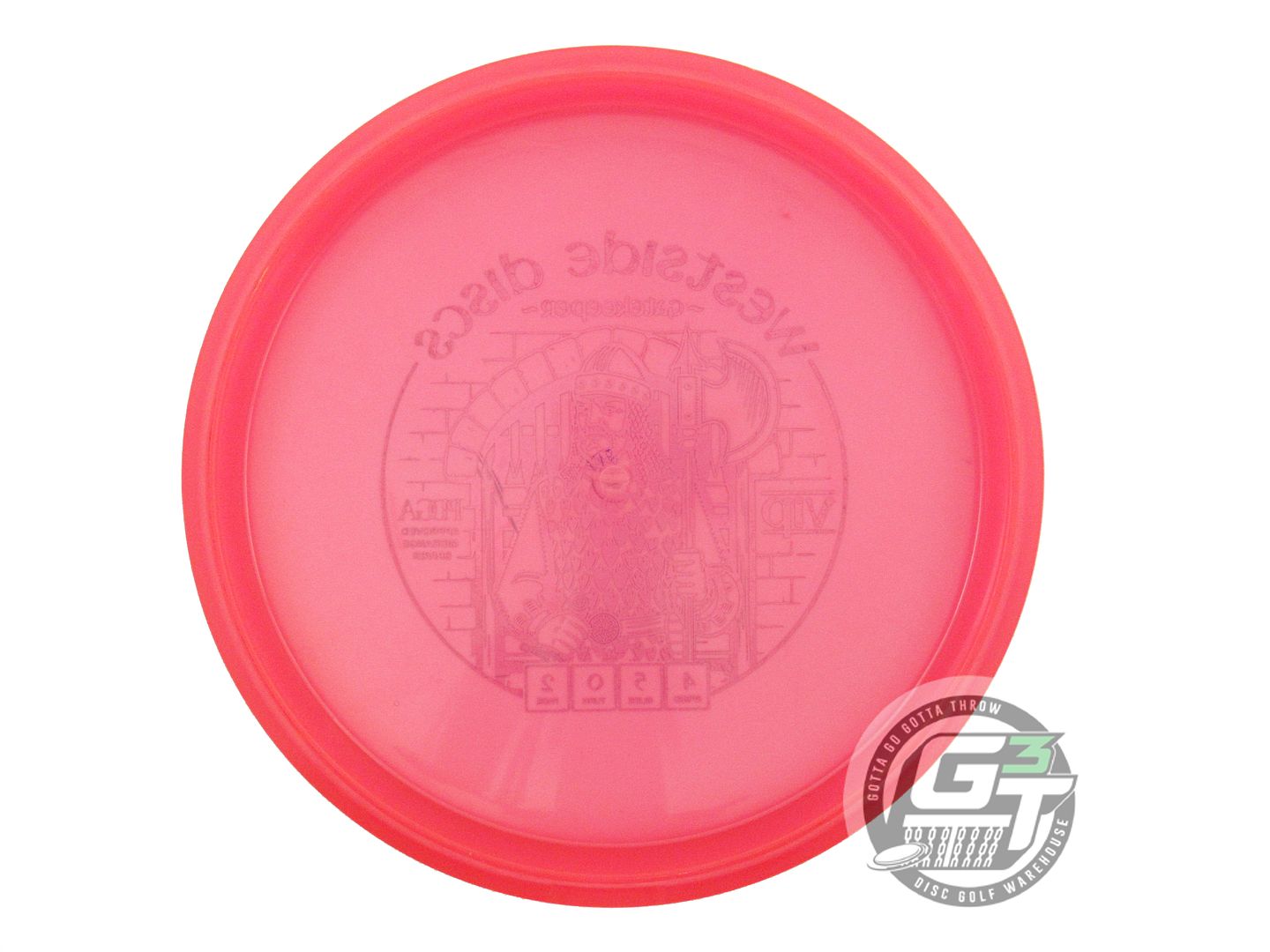 USED Westside Discs VIP Gatekeeper 177g Pink Blue Foil Midrange Golf Disc