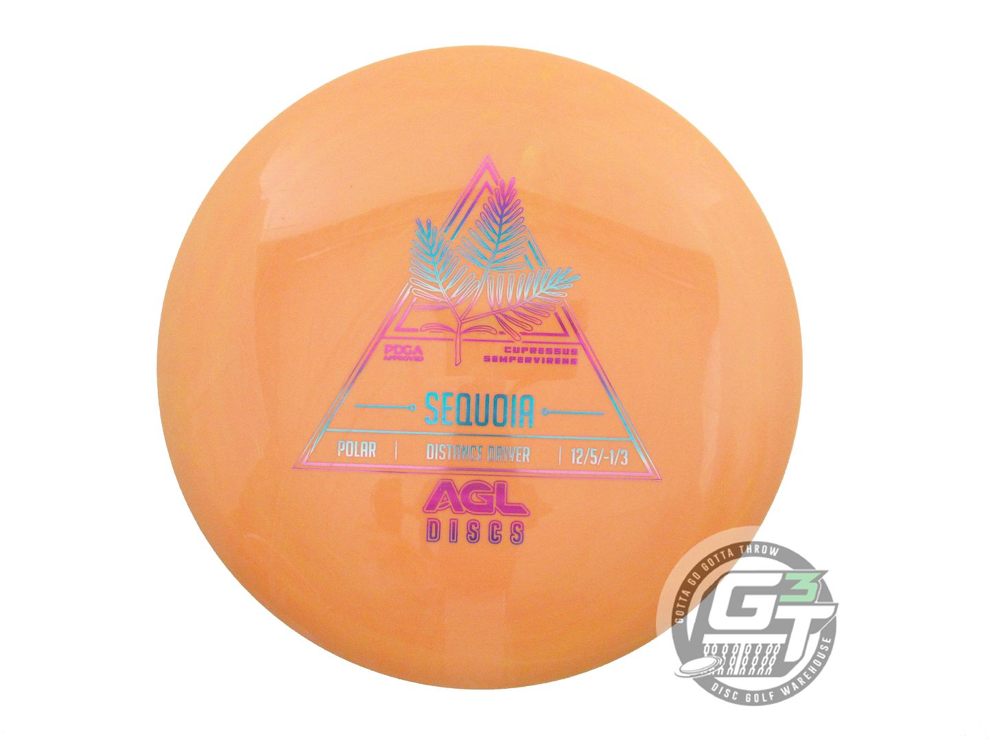 USED Above Ground Level Poplar Sequoia 168g Orange Distance Driver Golf Disc