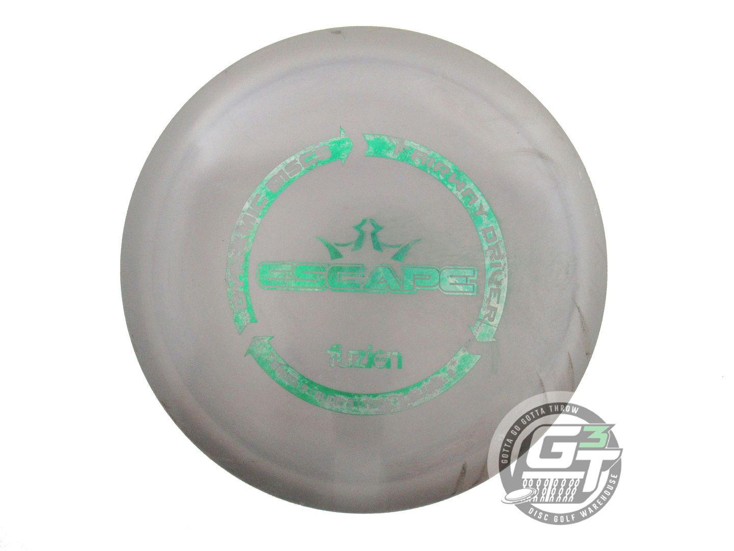 USED Dynamic Discs BioFuzion Escape 174g Gray Green Foil Fairway Driver Disc