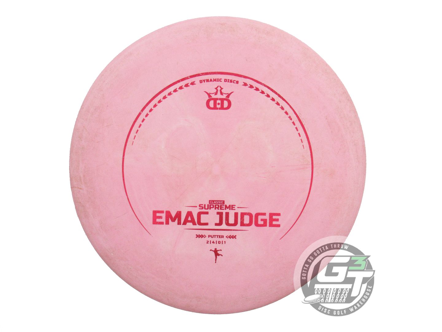 USED Dynamic Discs Classic Supreme EMAC Judge 176g Pink Putter Golf Disc