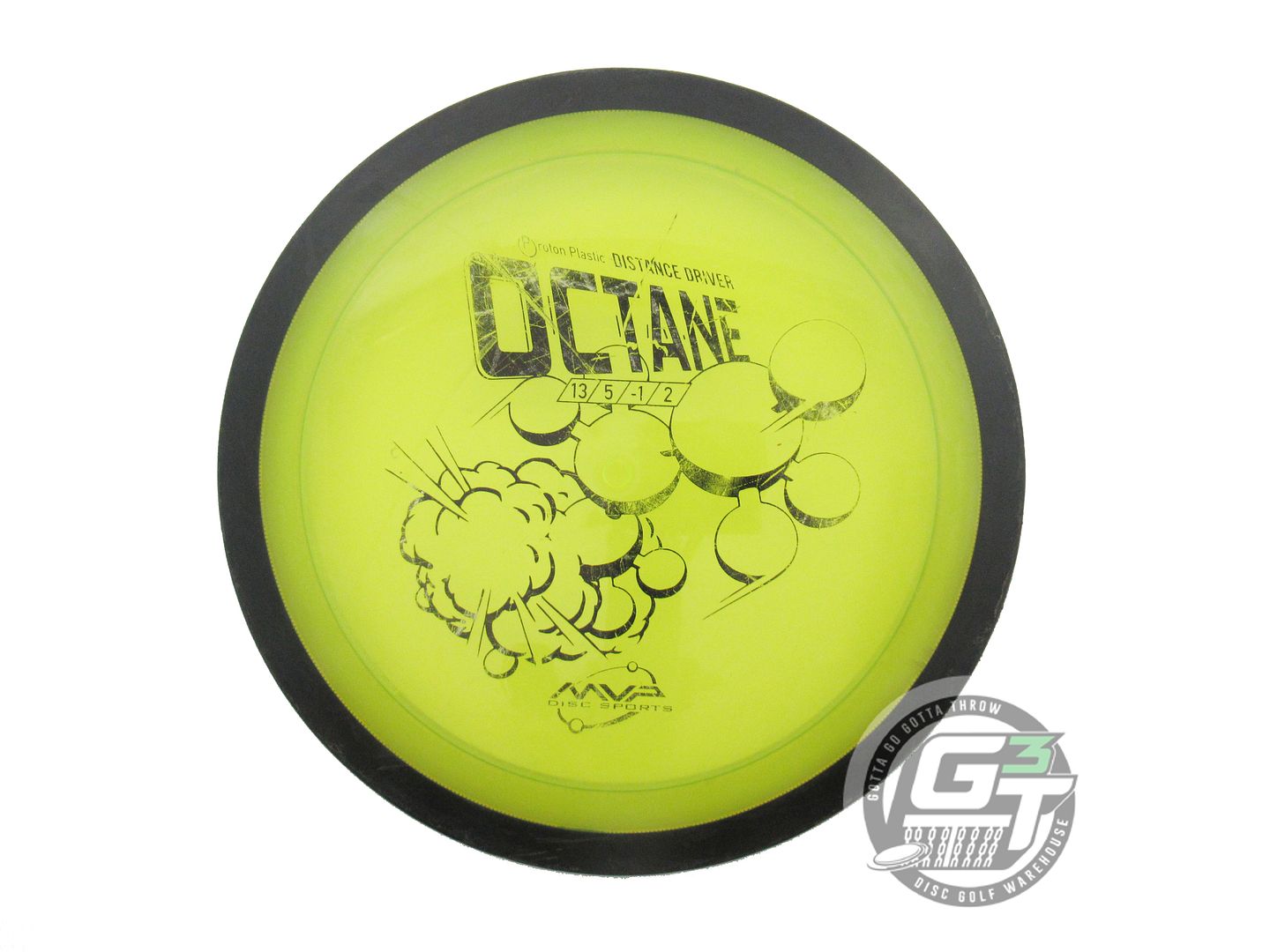 USED MVP Disc Sports Proton Octane 169g Yellow Distance Driver Golf Disc