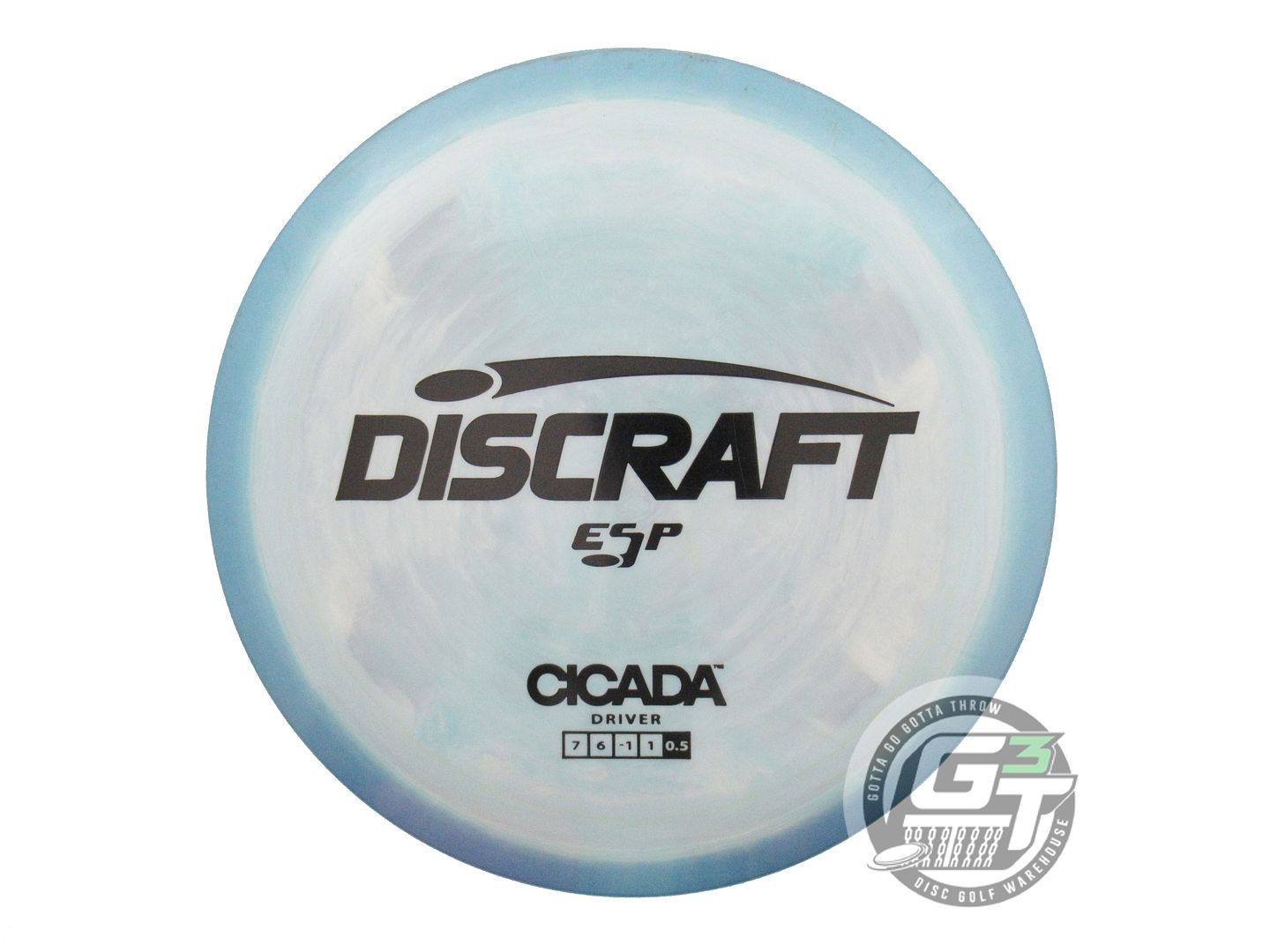 USED Discraft ESP Cicada 177g Blue-Silver Black Stamp Fairway Driver Golf Disc