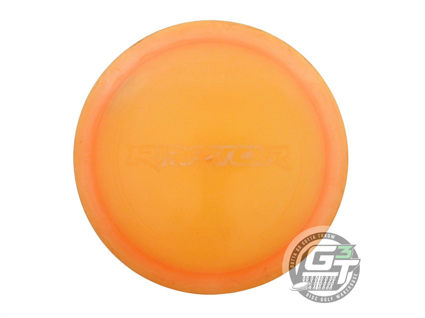 USED Discraft FIRST RUN Z Raptor 175g Orange Wiped Stamp Distance Driver Disc