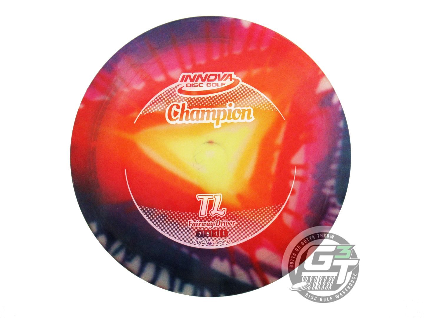 USED Innova I-DYE Champion TL 171g Triangle Burst Fairway Driver Golf Disc