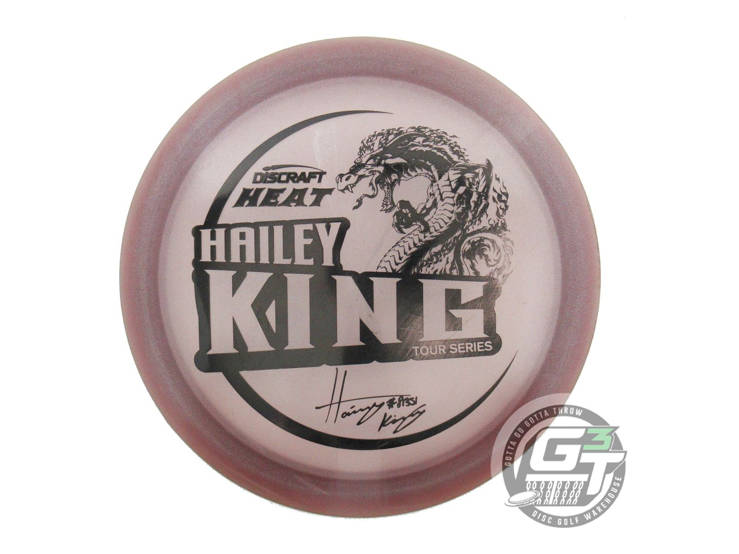 USED Discraft [KING] Metallic Z Heat 173g Dark Pink Black Stamp Driver Golf Disc