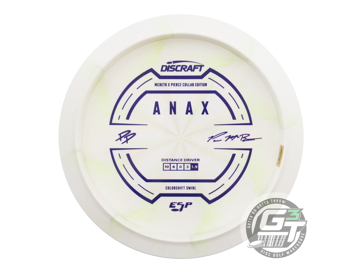 Discraft Limited Edition 2025 GMC Paul McBeth / Paige Pierce Collab Swirl ESP Anax Distance Driver Golf Disc (Individually Listed)