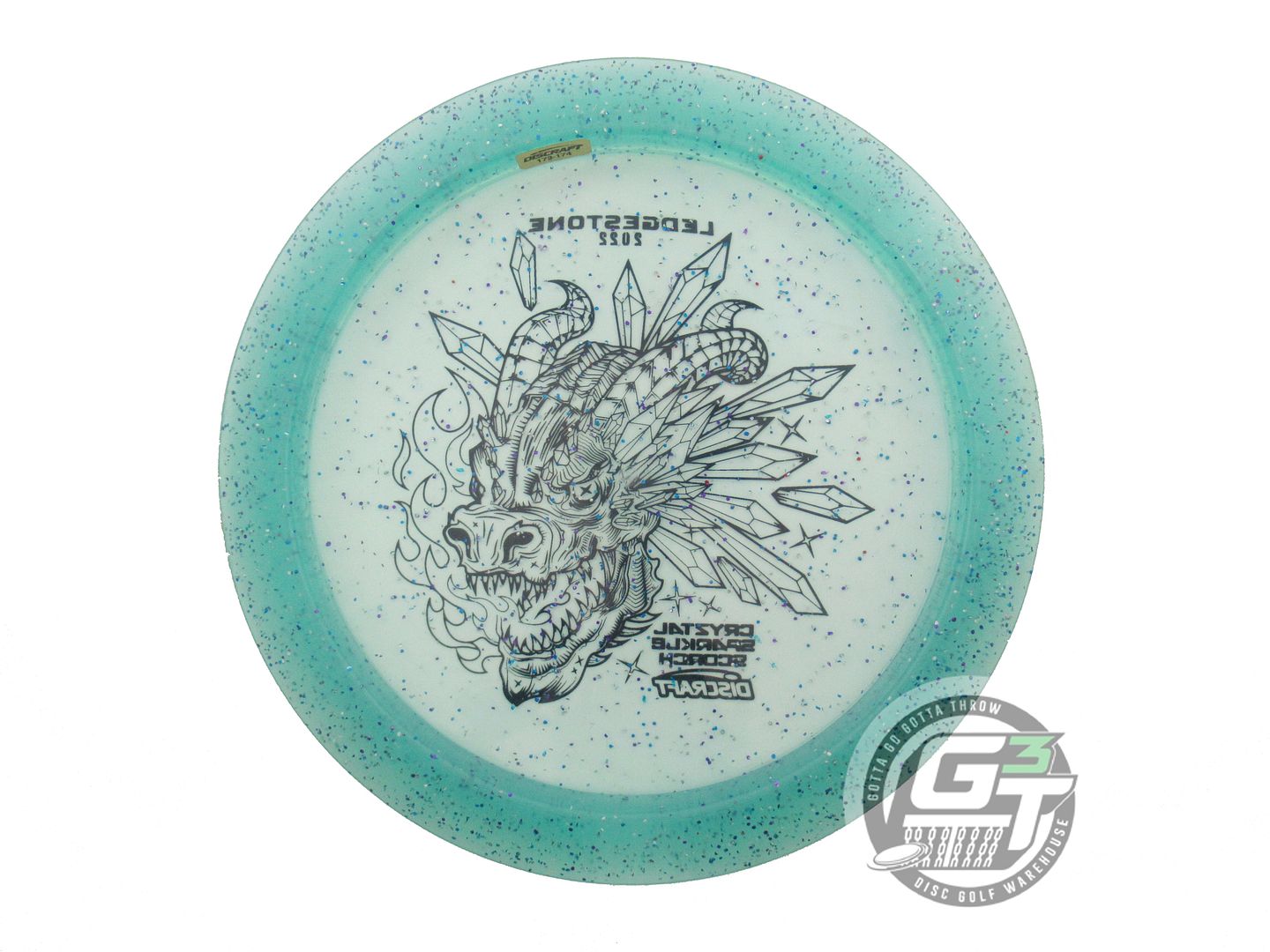 USED Discraft [LEDGESTONE] CryZtal Sparkle Scorch 176g Seafoam Driver Golf Disc