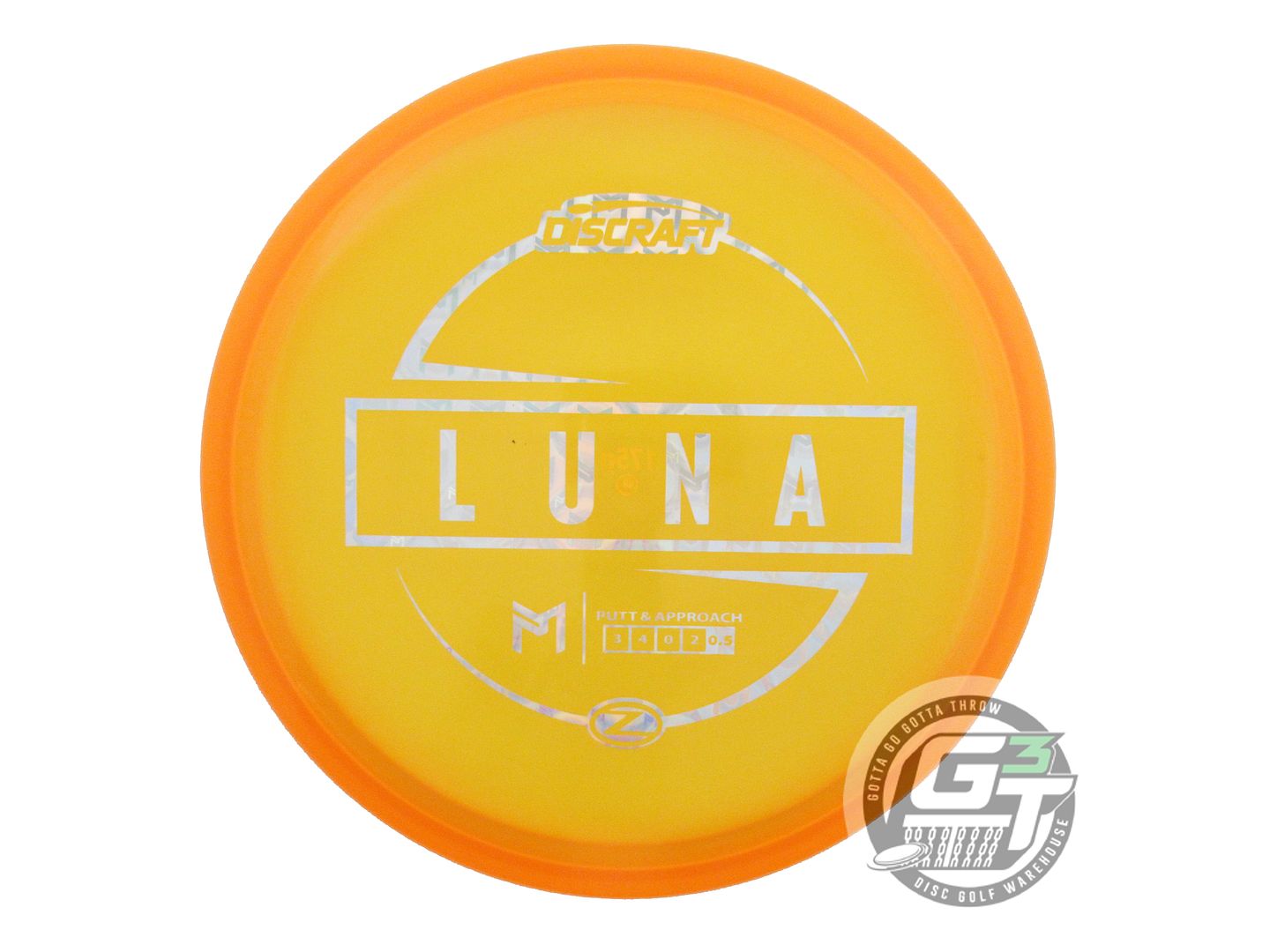 NOS Discraft [McBETH] Z Luna 175g Marigold PM Holo Foil A Putter Golf Disc