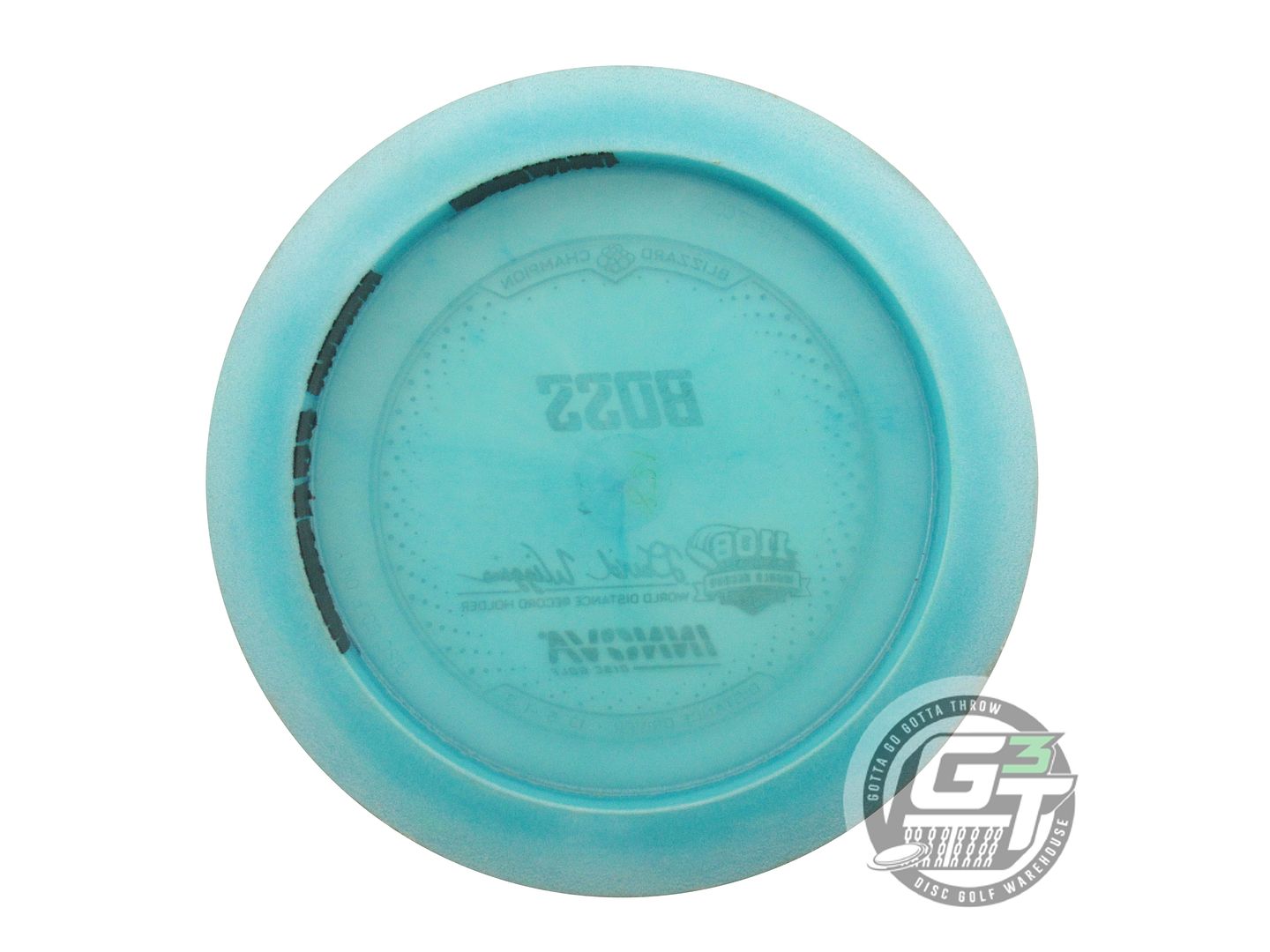 USED Innova Blizzard Boss 158g Teal Gold Foil Distance Driver Golf Disc
