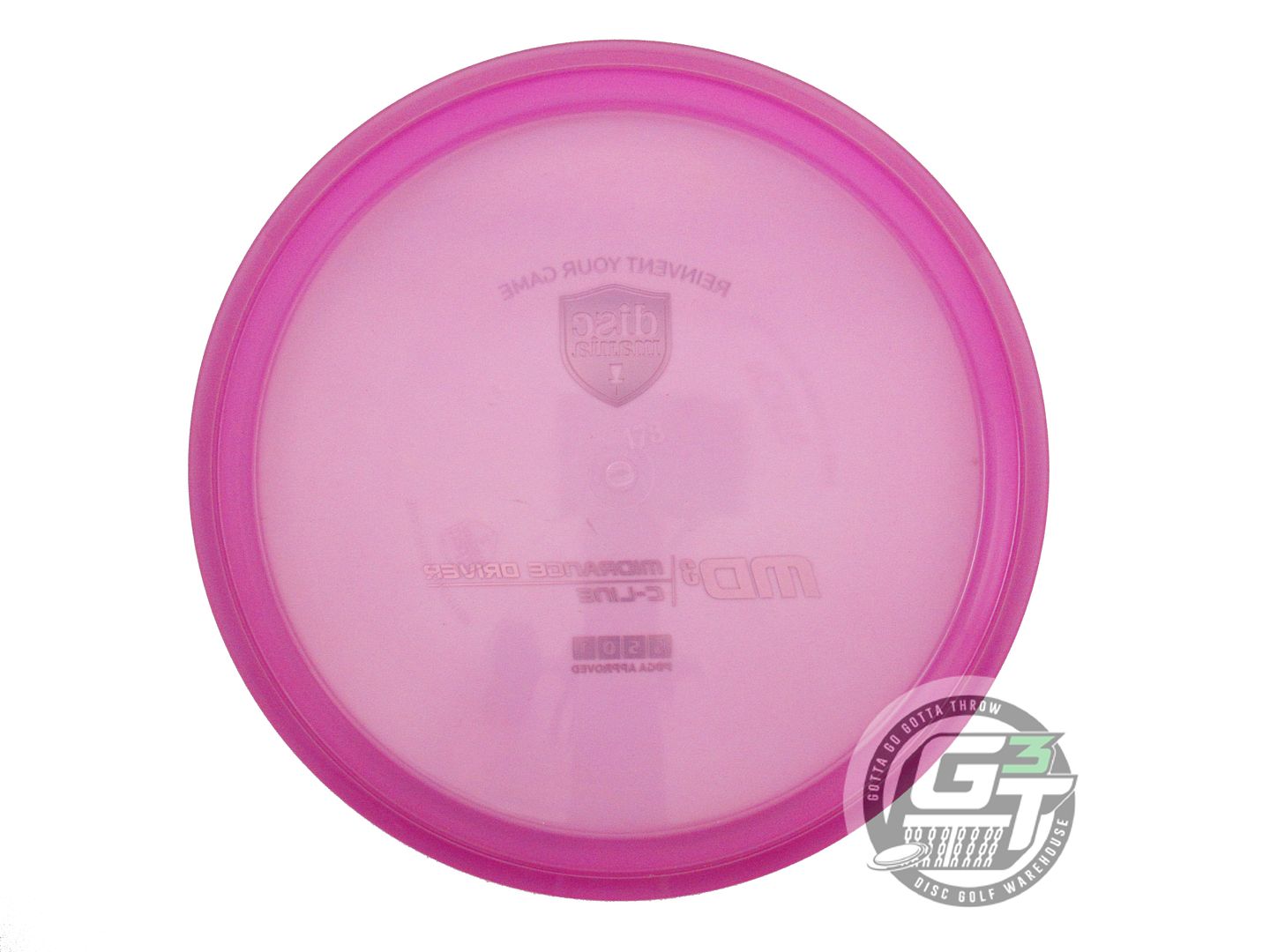 USED DiscMania C-Line MD3 178g Magenta Red Foil Midrange Golf Disc