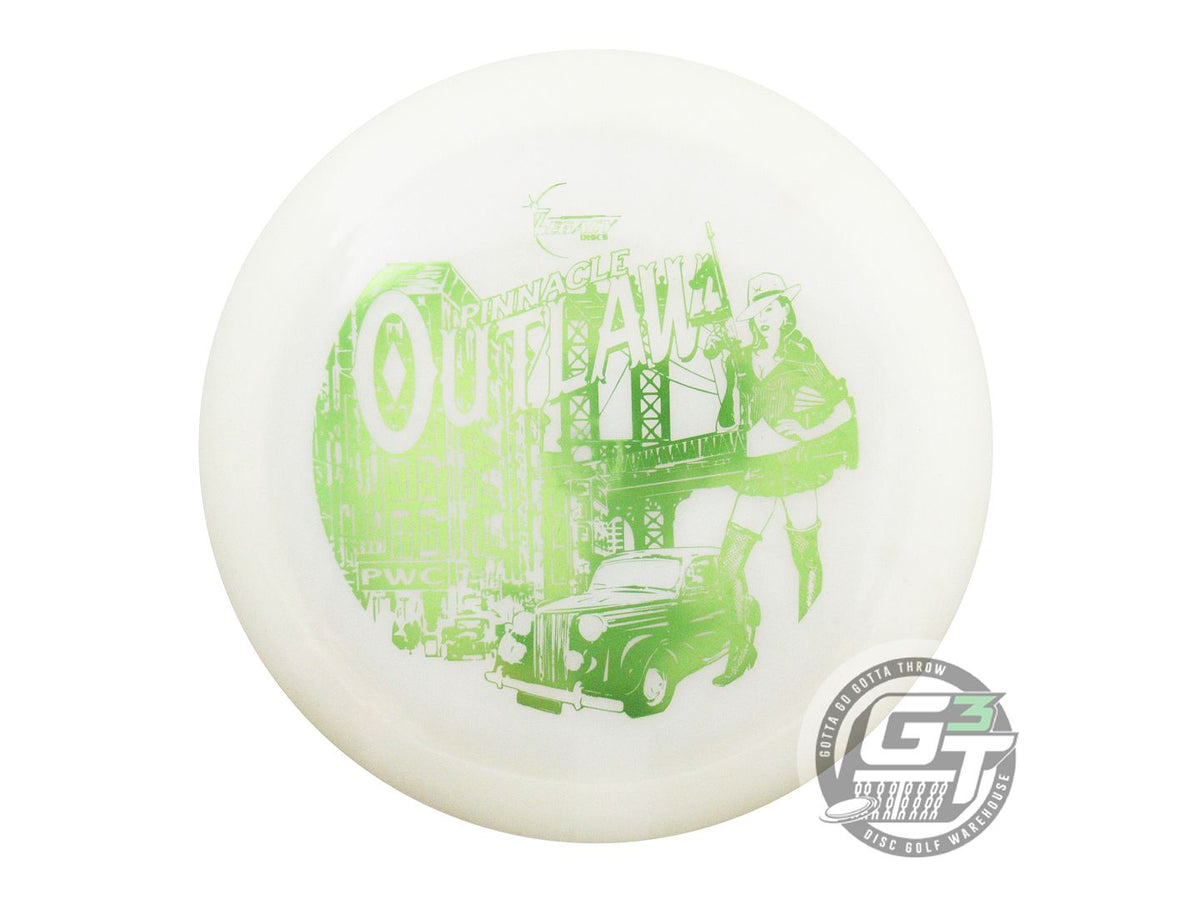 USED Legacy Discs FIRST RUN Pinnacle Outlaw 177g White Lime Foil Driver Disc