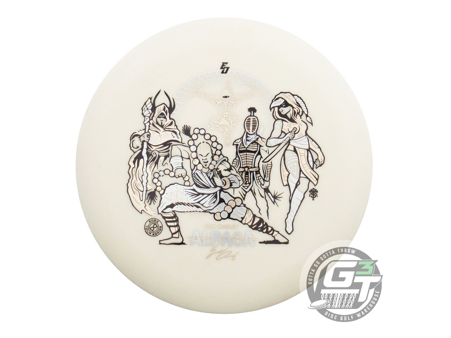 USED Infinite [OAKLEY] Glow P-Blend Alpaca 175g White Silver Foil Putter Disc