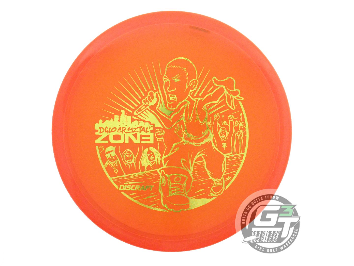NOS Discraft [DGLO] CryZtal Zone 176g Orange Gold Foil Putter Golf Disc