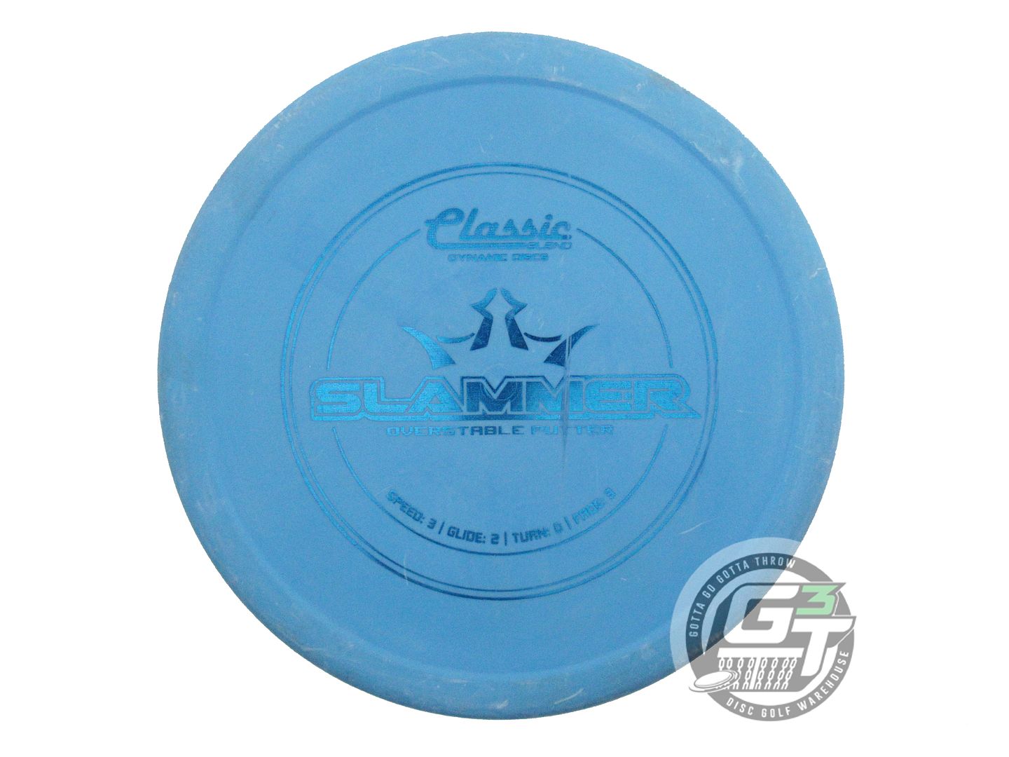 USED Dynamic Discs Classic Blend Slammer 175g Blue Blue Foil Putter Golf Disc