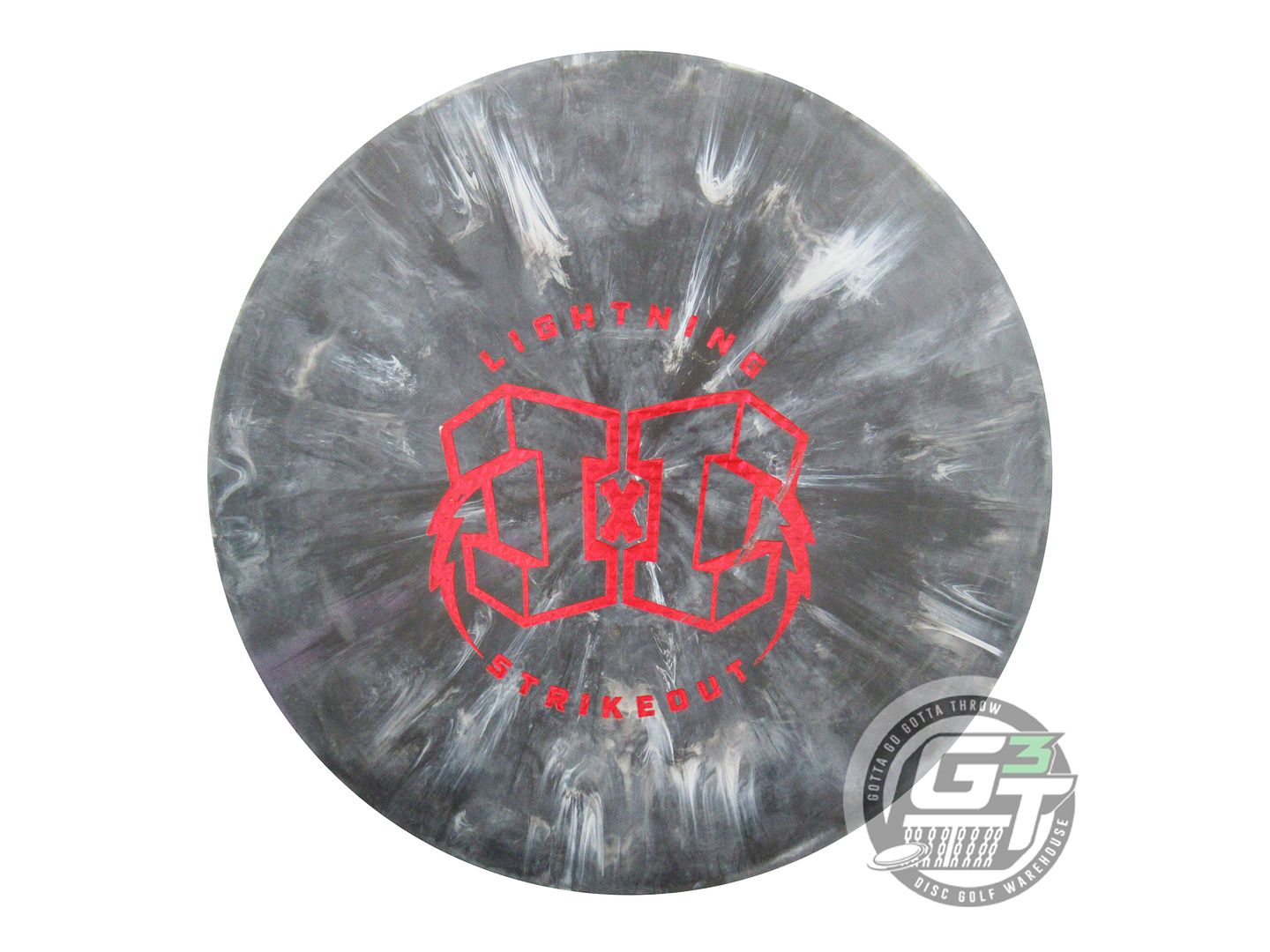 USED Lightning X-OUT Standard Rubber Putter 174g Gray Putter Golf Disc