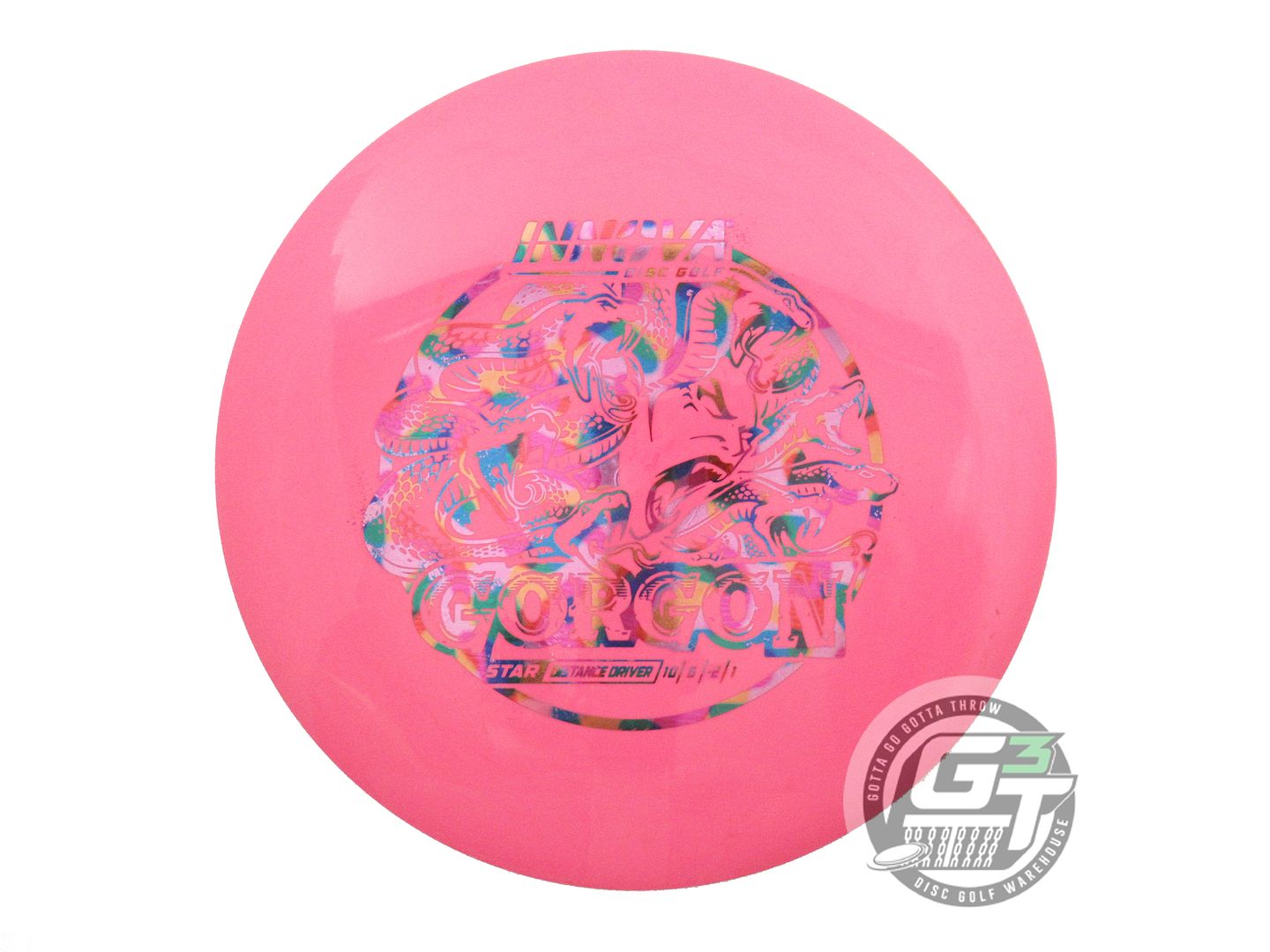 USED Innova Star Gorgon 169g Pink Jellybean Foil Distance Driver Golf Disc