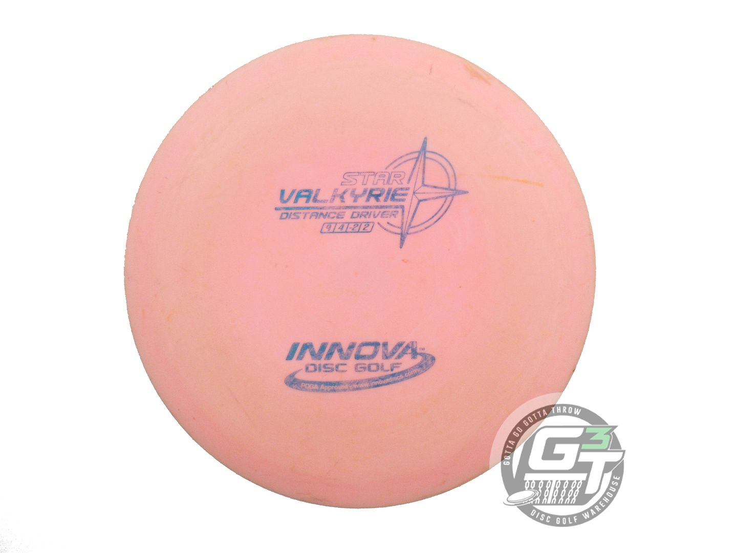 USED Innova Star Valkyrie 175g Pink Blue Foil Distance Driver Golf Disc