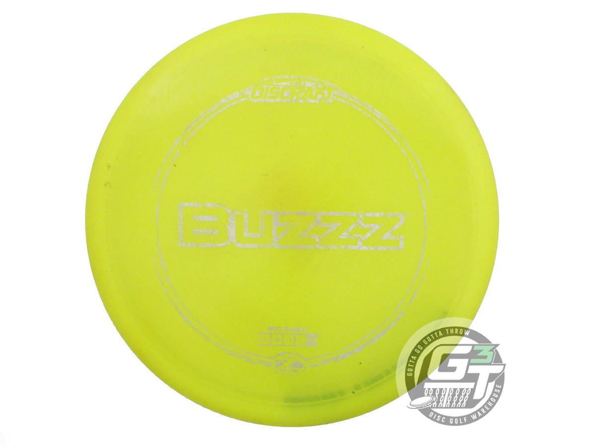 USED Discraft Z Buzzz 179g Yellow Silver Foil Midrange Golf Disc