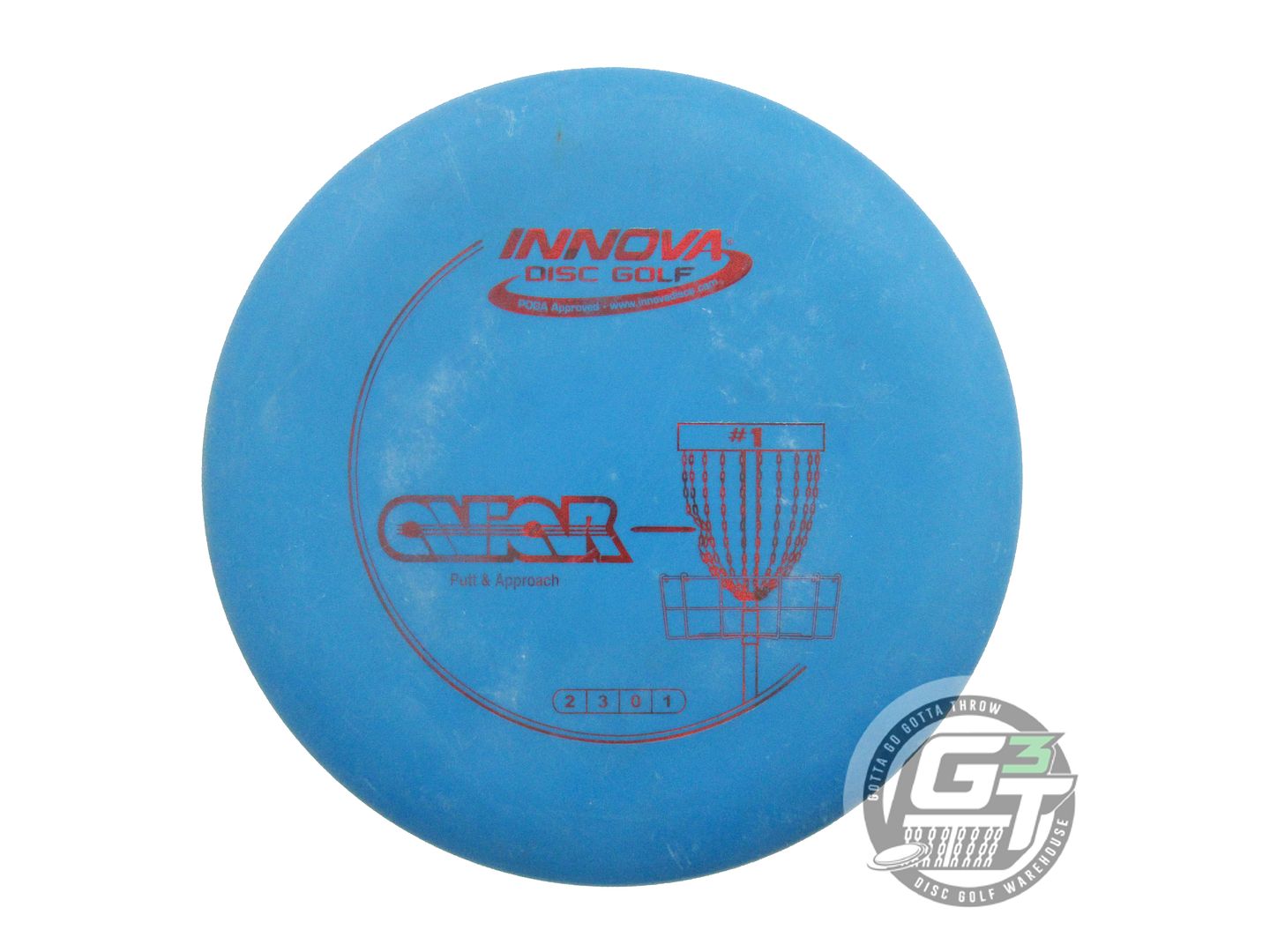 USED Innova DX Aviar 162g Blue Red Foil Putter Golf Disc