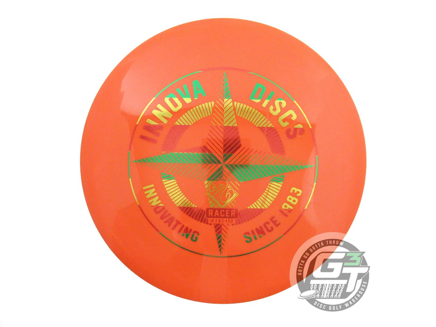 USED Innova FIRST RUN Star Racer 170g Orange Rasta Foil Distance Driver Disc