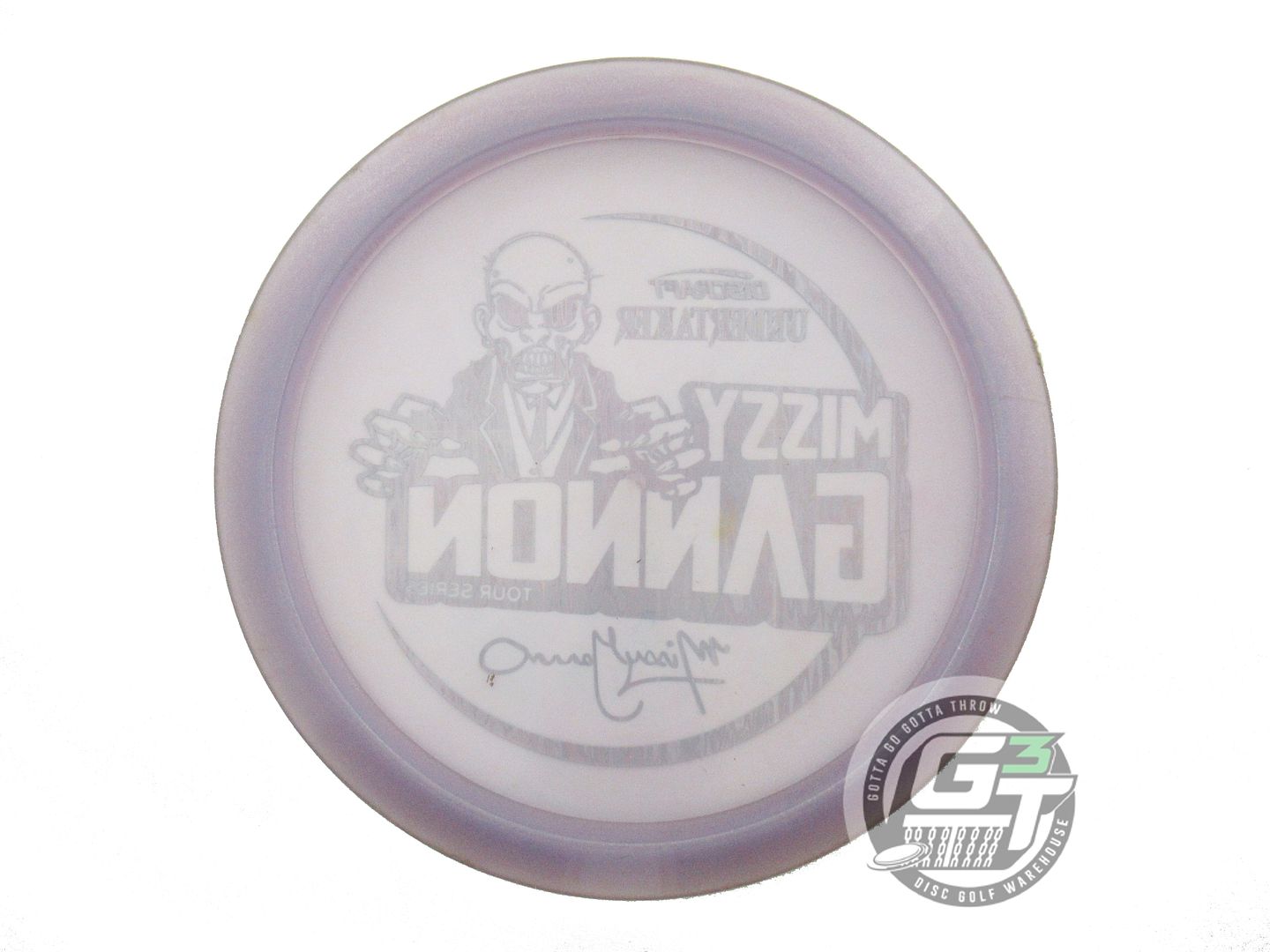 USED Discraft [GANNON] Metallic Z Undertaker 174g Lilac Teal Foil Driver Disc
