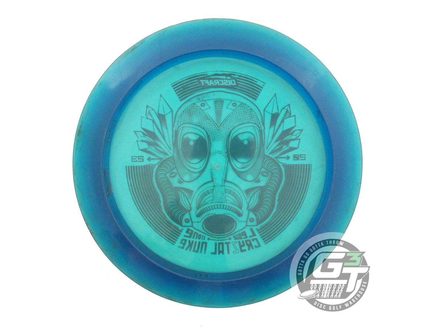 USED Discraft [LEDGESTONE] CryZtal Nuke 177g Blue Copper Foil Driver Golf Disc