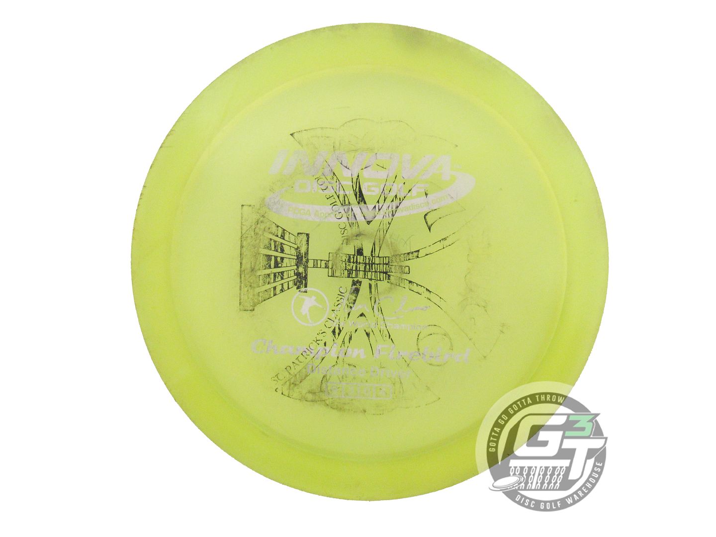 USED Innova X-OUT Champion Firebird 175g Yellow Distance Driver Golf Disc